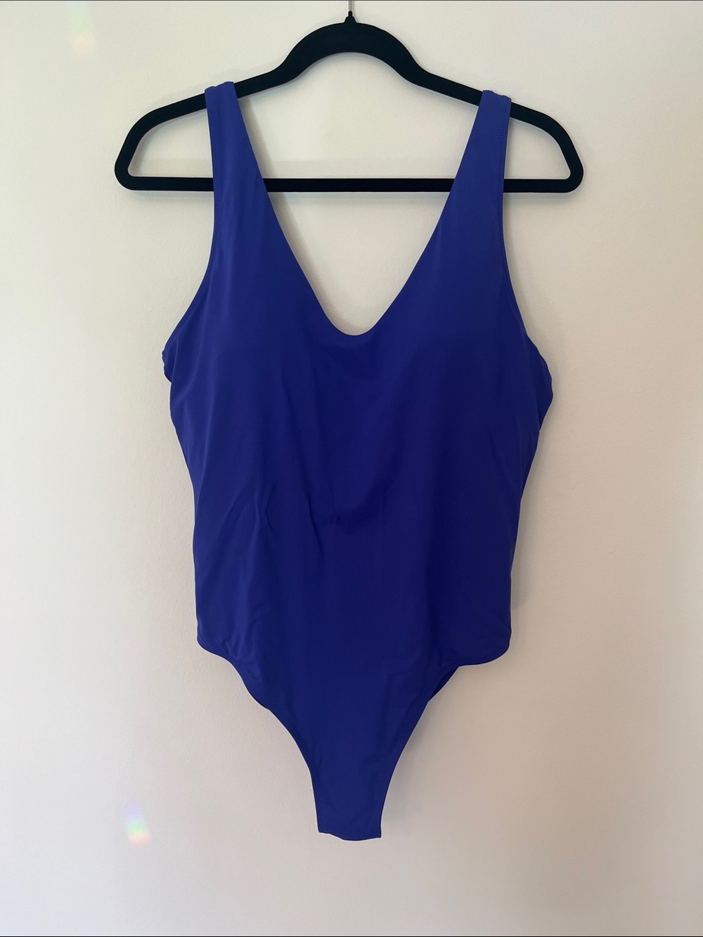 Athleta Blue Scoop-Back One-Piece Swimsuit